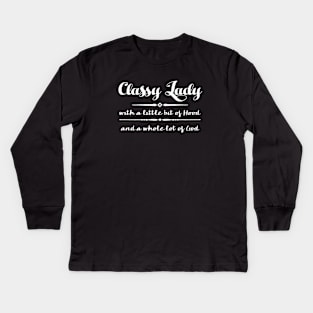 Classy Lady Kids Long Sleeve T-Shirt
